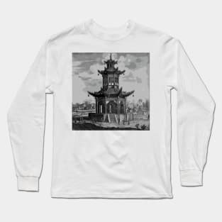 Ancient Chinese Pagoda Buddhist Temple in China Long Sleeve T-Shirt